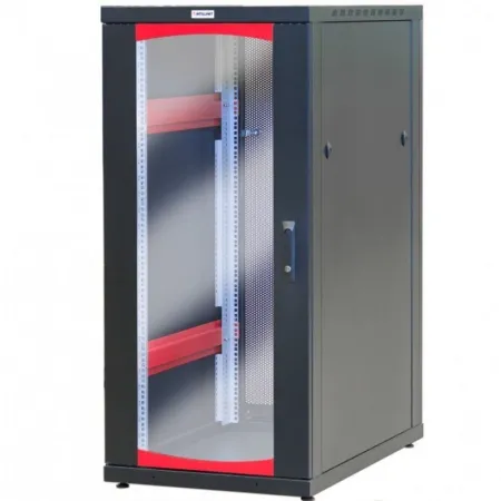 Szafa Rack 19 20u 600x1000 Drzwi Szklane